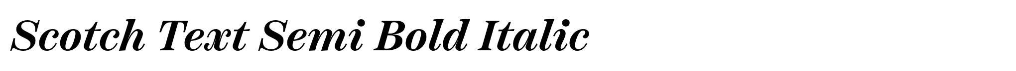 Scotch Text Semi Bold Italic image
